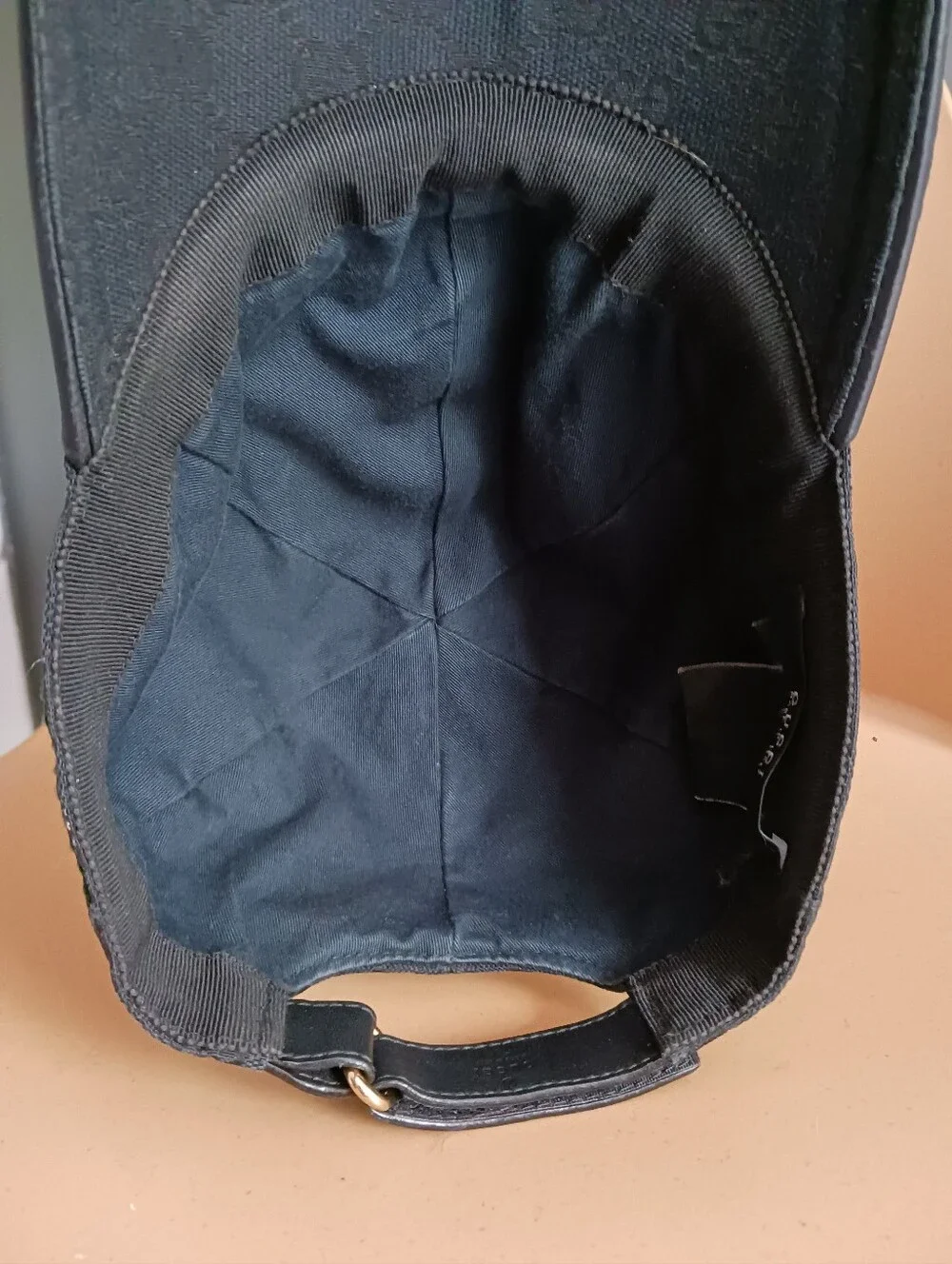 Gucci Monogram, Canvas Basball Hat With Web, One Size